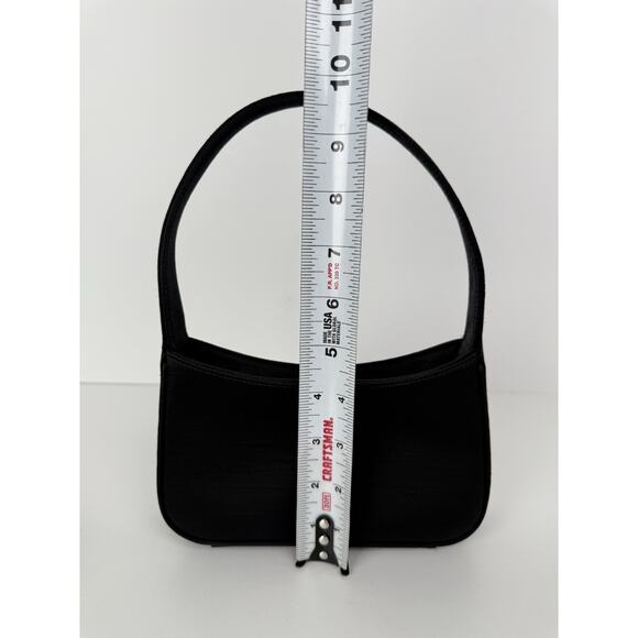 Saint Laurent Le 5 A 7 Mini YSL Women's Shoulder Bag in Black Satin - Picture 10 of 12